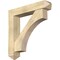 Ekena Millwork Westlake Arts and Crafts Rough Sawn Bracket w/ Offset Brace, Douglas Fir, 8"W x 42"D x 42"H BKT0806X42X42WTL03RDF - alternate 1